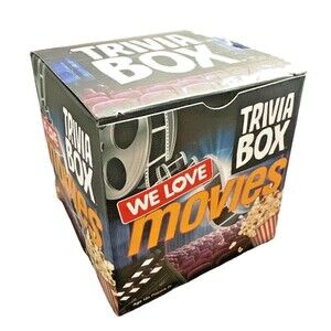 We love Movies Trivia Box - Includes 189 Question Cards, 20 Picture Cards, 1 Rul